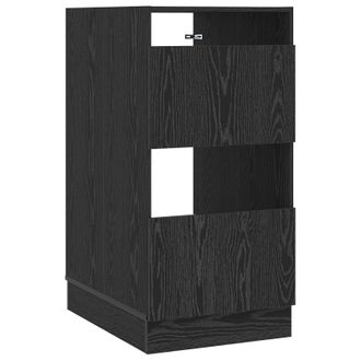 vidaXL Armario De Lavander&iacute;a Con Puerta Roble Negro 50 X 68 X 102 Cm Vidaxl