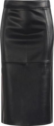 Max Mara Rokken, Dames, Zwart, XL, Polyester, Smmcrisma Midi Rok