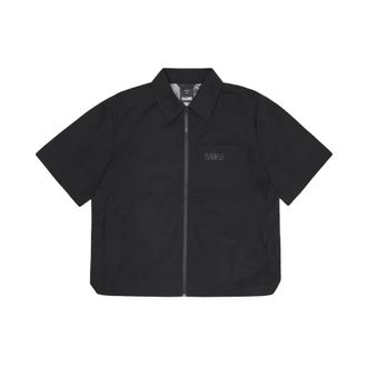 Rains Light Jackets, male, Black, Size: M Mito Short Sleeve Shirt