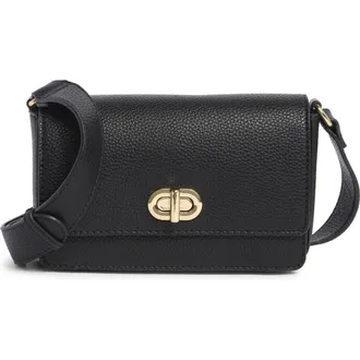 Nanette Lepore Julez Flap Crossbody Bag in Black at Nordstrom Rack