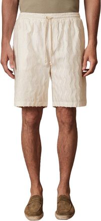 Reiss Serra Wave Fringed Drawstring Short