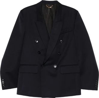 Victoria Beckham Double-Breasted Wool Tailored Jacket