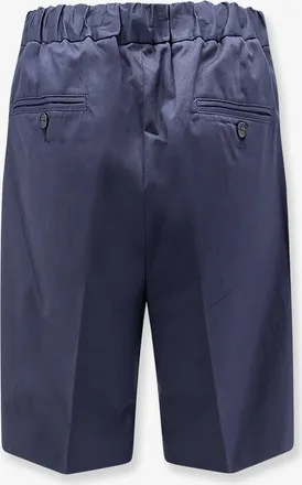 Hev&ograve; Mens Shorts Torre Lapillo Blue Cotton