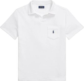Polo Ralph Lauren Witte T-shirts en Polos Korte Mouw - Heren - Polos - Wit - S - Katoen - Tops
