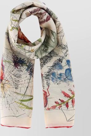 Alexander McQueen silk printed scarf