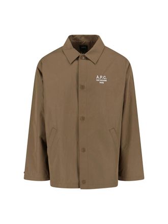A.P.C. Classic Brown Jacket with Structured Silhouette