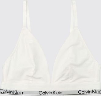Calvin Klein Reggiseno a triangolo in cotone e modal con logo a contrasto