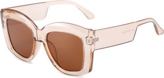 Generic Large Frame Men Sunglasses Vacation Women Outdoor Sports Sun Glasses(Clear)