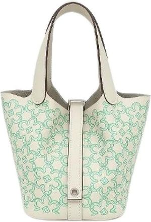 Herm&egrave;s Pre-owned Picotin Lock 14 - - Pre-owned - Donna - Bianco - ONE SIZE