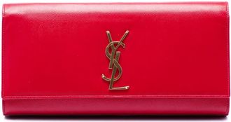 Saint Laurent Pre-owned Saint Laurent Grain de Poudre Monogram Cassandre Clutch Ladies 4RMKCMJH3RAC04HX