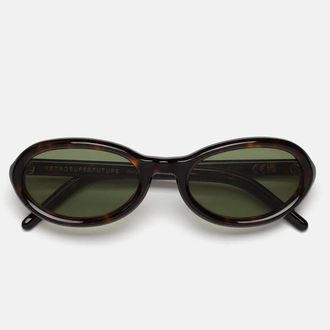 Retro Superfuture Sunglasses Cherry Havana 4 Ok Brown/Green Unisex