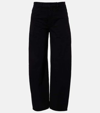 Nili Lotan Tribeca cotton twill barrel-leg pants