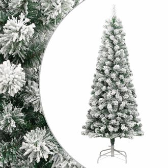 vidaXL Vidaxl - Rbol De Navidad Artificial Con Bisagras Y Nieve Flocada 180 Cm