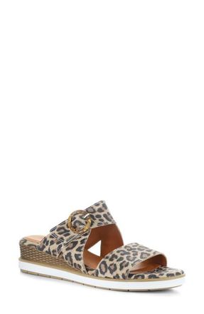 Bos. & Co. Asha Wedge Sandal in Leopard at Nordstrom, Size 10-10.5Us