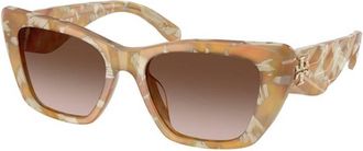 Tory Burch Kira Brown Gradient Cat Eye Ladies Sunglasses TY7216U 194913 52
