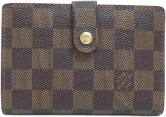 Louis Vuitton Pre-owned Vintage Bi-fold Portemonnee - Dames - Vintage Accessoires - Bruin - ONE Size - Vintage