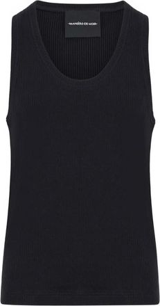 Mani&egrave;re De Voir Justin ribbed-knit vest - men - Cotton - M - Black