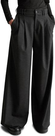 Marc O'Polo Denim Anzughose MARC OPOLO DENIM, Damen, Gr. XL, N-Gr, medium grau, Web, Obermaterial: 64% Polyester, 34% Viskose, 2% Elasthan, relaxed fit, Hosen Anzughose