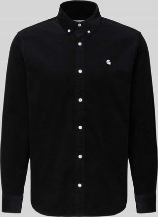 Carhartt Work in Progress Regular Fit Freizeithemd aus Cord mit Button-Down-Kragen in Black, Gr&ouml;&szlig;e XXL