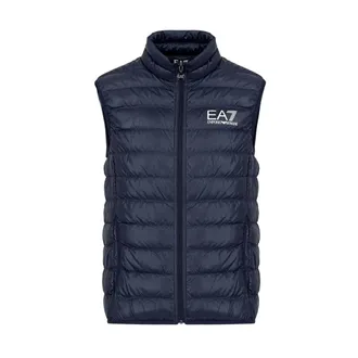 Emporio Armani Vests, male, Blue, Size: XS Down Vest