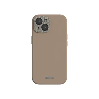 OEM Moshi Napa Magsafe - Funda De Cuero Para Iphone 15 (marr&oacute;n Humo De Madera)