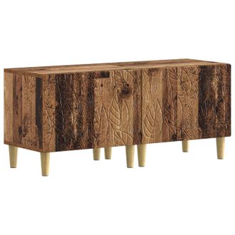 vidaXL Mueble De Tv Madera Envejecida Madera De Ingenier&iacute;a Vidaxl