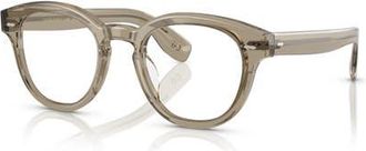 Oliver Peoples 50mm Round optical glasses in Green at Nordstrom