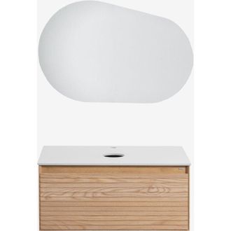 Sklum Sklum - Conjunto De Mueble De Ba&ntilde;o En Madera De Fresno Tedrik