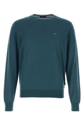 Prada Teal Crew Neck Sweater
