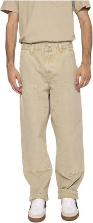 Carhartt Work in Progress Double Knee Pant - Heren - Regular Fit Jeans - Beige - W36 L30 - Katoen - Jeans
