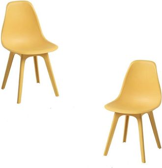 Regalos Miguel Packs Sillas Comedor - Pack 2 Sillas Kelen Suprym - Amarillo