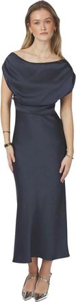 Neo Noir Partyjurken - Dames - Feestkleedjes - Blauw - L - Kleedjes