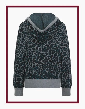 Nooki Design Womens Leopard Norwood Hoodie in Grey - Size: 10/8