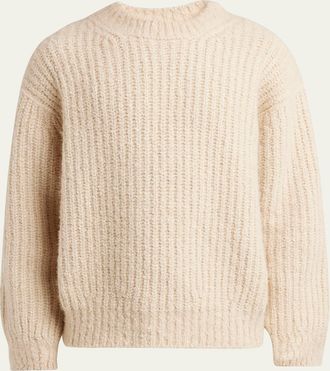 Loro Piana Mens Cocooning Cashmere Crewneck Sweater