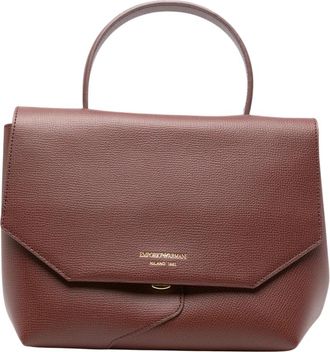 Emporio Armani 1981 Top Handle Bag - Dames - Handtassen - Bruin - ONE Size - Leer - Tassen