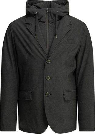 Herno Blazer con capucha - Jackets - Hombre - Gris - L