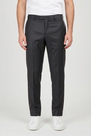 Brunello Cucinelli Dark Grey Wool Blend Trousers, Brand Size 50 (US Size 34)