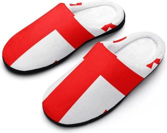 Generic Georgia Flag Cotton Slippers for Women Indoor Outdoor Slipper Slip-On Memory Foam Home Shoes