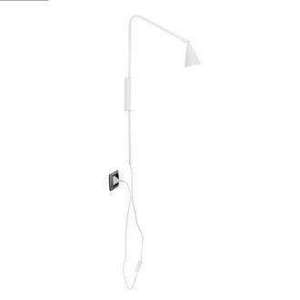 Luce-Ambiente-Design aplique Enea en Metal Blanco con Punto de Luz Orientable