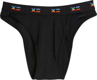TomboyX SmoothTuck Tucking Hi Leg Bikini in Rainbow X at Nordstrom, Size X-Small