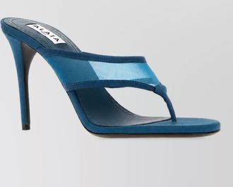 Alaia mesh thong mules