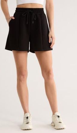 Zella Whisper Knit High Waist Shorts in Black at Nordstrom Rack, Size X-Small