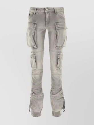 The Attico denim cargo jeans