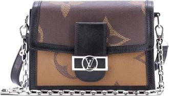 Louis Vuitton Dauphine Reverse MM grote crossbodytas met monogram - Zwart