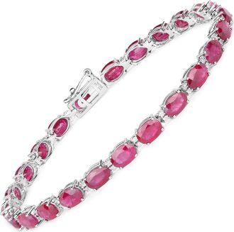 Diana M. Jewels Bkk Ruby Oval 6x4mm ( CR ) - 24Pcs + White Diamond F/C Round 1.10mm - 48Pcs ( Box Lock ) (I1-I2/I color)
