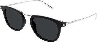 Saint Laurent Grey Square Unisex Sunglasses SL 753 001 50