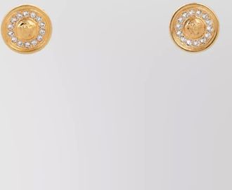Versace brass earrings