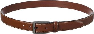 Brooks Brothers Feather Edge Textured Leather Belt