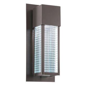 Loops Outdoor IP44 Wall Light Architectural Bronze LED GU10 7W