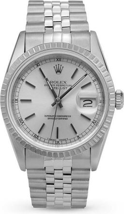 Rolex Pre-owned Rolex Datejust Automatic Chronometer Silver Dial Unisex Watch 16220 SSJ
